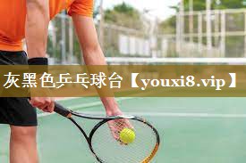 灰黑色乒乓球台
